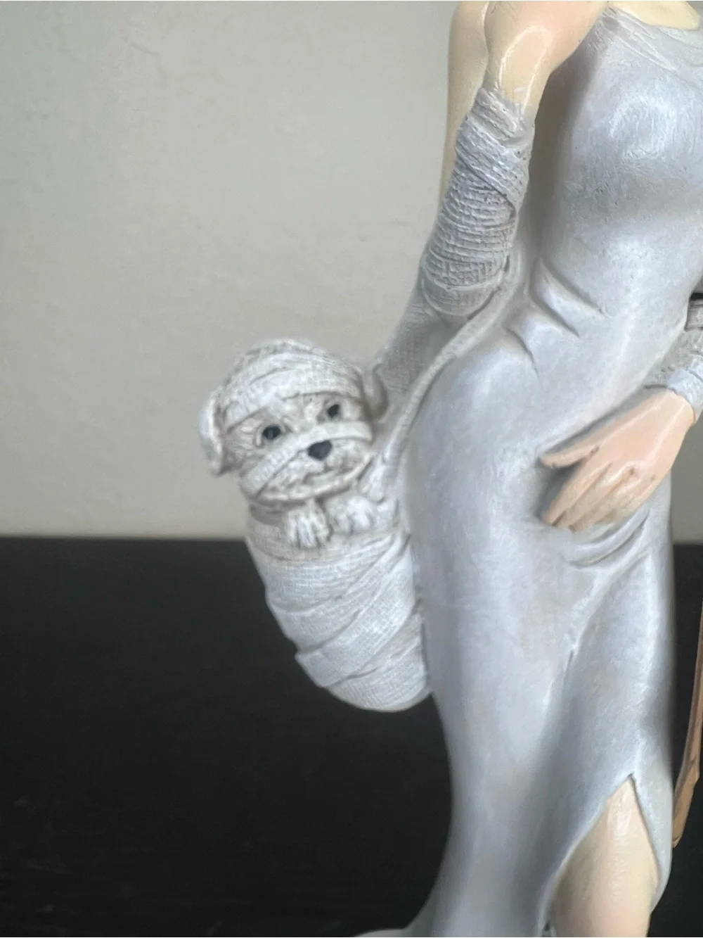 NEW Hallow's Eve Bride of Frankenstein with Puppy Figurine
